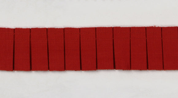 Oxford Pleated Tape - Red