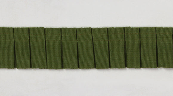 Oxford Pleated Tape - Forest Green