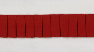 Oxford Pleated Tape - Red
